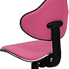 Alternate image 5 for Flash Furniture 31-Inch - 35.75-Inch Upholstered Task Chair in Pink