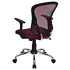 Alternate image 9 for Flash Furniture Mid-Back Mesh Seat Task Chair in Burgundy