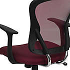 Alternate image 4 for Flash Furniture Mid-Back Mesh Seat Task Chair in Burgundy