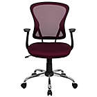 Alternate image 7 for Flash Furniture Mid-Back Mesh Seat Task Chair in Burgundy