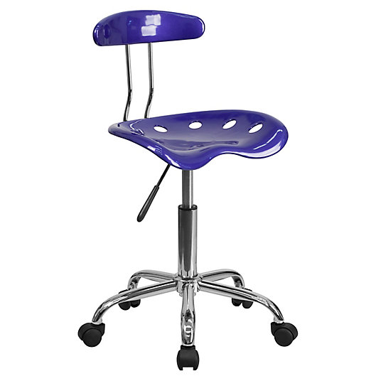 Alternate image 1 for Flash Furniture Plastic Task Chair in Deep Blue