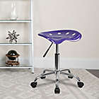 Alternate image 10 for Flash Furniture Rolling Plastic Stool with Tractor Seat in Violet