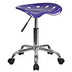 Alternate image 0 for Flash Furniture Rolling Plastic Stool with Tractor Seat in Violet