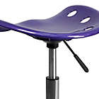Alternate image 5 for Flash Furniture Rolling Plastic Stool with Tractor Seat in Violet
