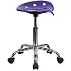 Alternate image 8 for Flash Furniture Rolling Plastic Stool with Tractor Seat in Violet