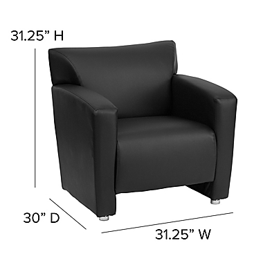 Flash Furniture 31.25-Inch Leather Reception Chair. View a larger version of this product image.