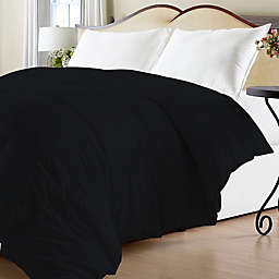 Luxury Home Down Alternative King/California King Comforter in Black