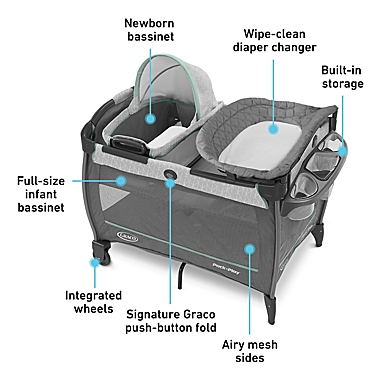 Graco&reg; Pack &#39;n Play&reg; Close2Baby Bassinet Playard in Derby. View a larger version of this product image.