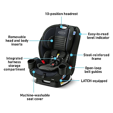 Graco&reg; TriRide 3-in-1 Car Seat in Clybourne. View a larger version of this product image.
