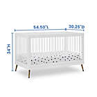Alternate image 6 for Delta Children Sloane 4-in-1 Acrylic Convertible Crib with Rails