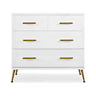 Alternate image 3 for Delta Children Sloane 4-Drawer Dresser with Changing Top in White/Bronze