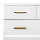 Alternate image 5 for Delta Children Sloane 4-Drawer Dresser with Changing Top in White/Bronze
