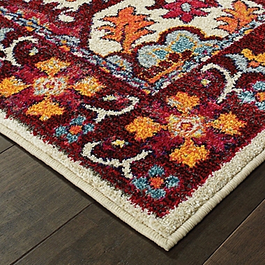 Amaya Rugs Baynes Darlington 3&#39;10 x 5&#39;5 Area Rug in Red. View a larger version of this product image.