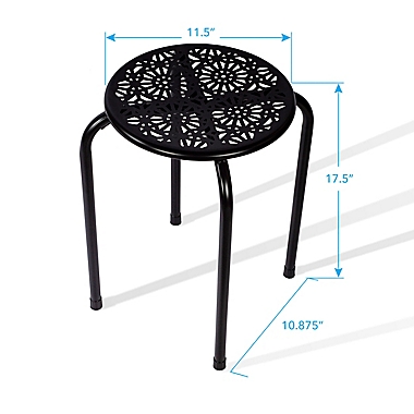 Atlantic Daisy Stackable Stools (Set of 6). View a larger version of this product image.