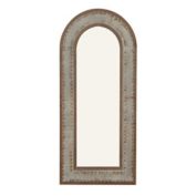 Ridge Road D&eacute;cor Tall Arched Wood and Metal Wall Mirror in Gold