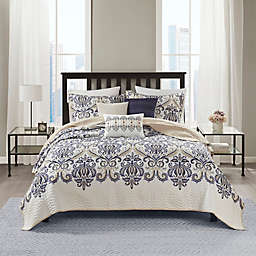 Madison Park Cali 6-Piece Quilted Full/Queen Coverlet Set