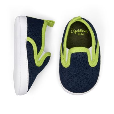 goldbug Slip-On Mesh Sneaker in Navy/Lime