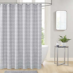 Merlin 13-Piece 70-Inch x 72-Inch Shower Curtain and Hook Set in Grey