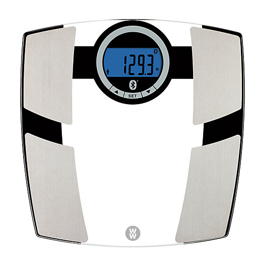 Alternate image 1 for Weight Watchers® Body Analysis Clear Glass Bluetooth Digital Bathroom Scale