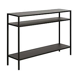 Hudson&Canal® Ricardo Metal Console Table in Blackened Bronze