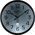 Alternate image 1 for Sterling &amp; Noble&trade; LED Lighted Dial 12-Inch Outdoor Wall Clock in Matte Black