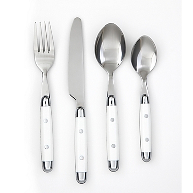 Jubilee 16-Piece Flatware Set in White. View a larger version of this product image.