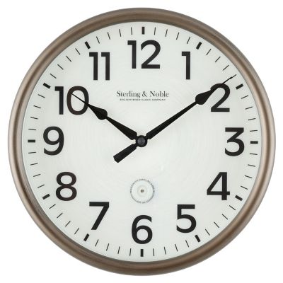 Sterling Noble Led Lighted 12 Inch Outdoor Wall Clock Bed Bath Beyond - Extra Large Bronze Wall Clock