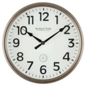 Sterling &amp; Noble&trade; LED Lighted 12-Inch Outdoor Wall Clock