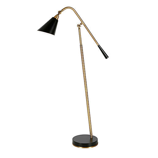 Hudson C Vidal Two Tone Floor Lamp, Modern Black Floor Lamp Canada