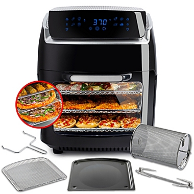 Modernhome Aria 10 qt. Air Fryer with Accessory Set in Black. View a larger version of this product image.