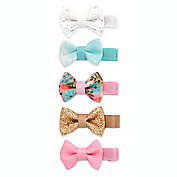 Khristie&reg; 5-Pack Assorted Mini Bow Hair Clips