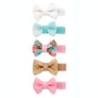 Alternate image 0 for Khristie&reg; 5-Pack Assorted Mini Bow Hair Clips