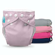 Charlie Banana One Size 5-Count Reusable Cloth Diapers and 5 Inserts in My First Diaper Pink