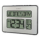 Alternate image 4 for La Crosse Technology Atomic Digital Mantel Clock with Backlight in Silver