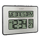 Alternate image 5 for La Crosse Technology Atomic Digital Mantel Clock with Backlight in Silver