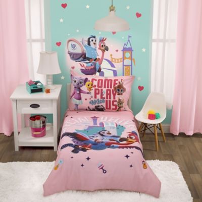 Disney&reg; T.O.T.S Special Delivery 4-Piece Toddler Bedding Set in Pink