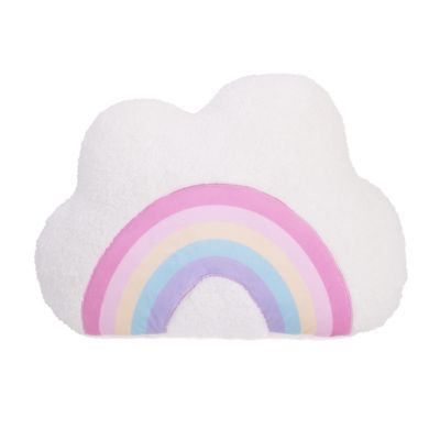 Little Love by NoJo&reg; Cloud with Rainbow Decorative Pillow in White