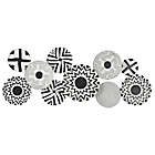 Alternate image 0 for Ridge Road Decor Large Round 50-Inch x 19-Inch Metal Wall Decor in White and Black