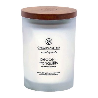 Chesapeake Bay Candle&reg; Mind &amp; Body Peace + Tranquility Medium Jar Candle in White