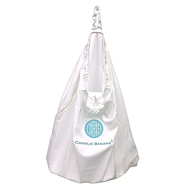 Charlie Banana&reg; Hanging Diaper Pail in White. View a larger version of this product image.