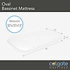 Alternate image 3 for Oval Bassinet Mattress in White by Colgate Mattress&reg;