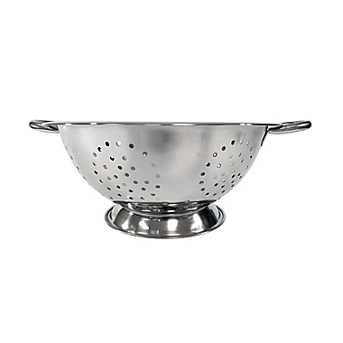 Simply Essential&trade; 5 qt. Stainless Steel Footed Colander. View a larger version of this product image.