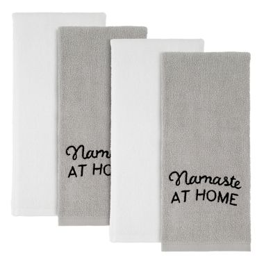 Avanti Quarantine Namaste Kitchen Towels (Set of 4). View a larger version of this product image.