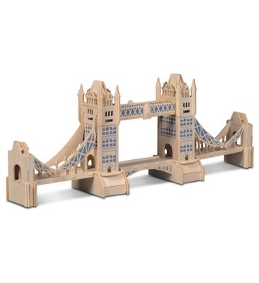 Puzzled London Tower 104-Piece 3D Wooden Puzzle