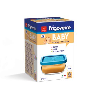Bormioli Rocco Frigoverre 3-Pack 7.5 oz. Food Storage Containers