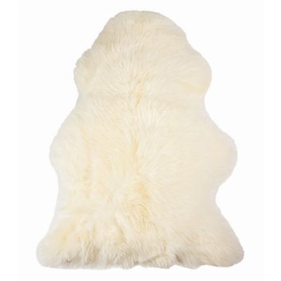Milan Shearling Sheepskin 2&#39; x 3&#39; Accent Rug in Ivory