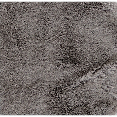 Faux Rabbit 2&#39; x 3&#39; Accent Rug in Grey. View a larger version of this product image.