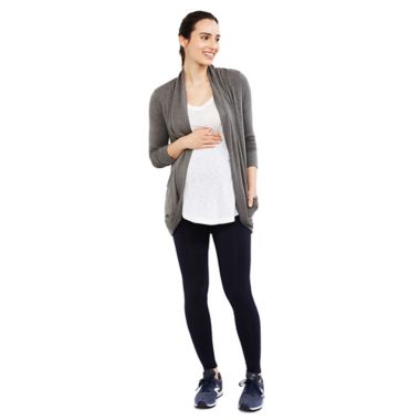 A Pea in the Pod&reg; Luxe Essentials Ultra Soft Extra Small Maternity Leggings in Navy. View a larger version of this product image.