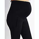 Alternate image 1 for A Pea in the Pod Large Curie Twill Slim Ankle Maternity Pant in Black