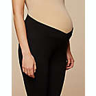 Alternate image 4 for Motherhood Maternity&reg; X-Small 2-Pack BumpStart Under Belly Maternity Leggings in Black/Grey